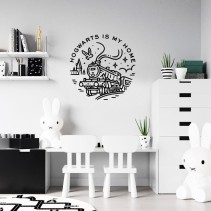 Vinilos frase hogwarts is my home harry potter